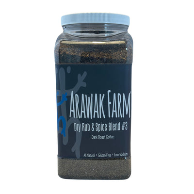 Commercial Arawak Farm® Dry Rub - Blend #3 Dark Roast Coffee