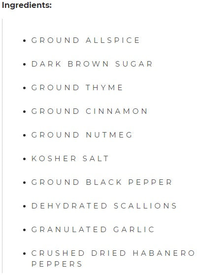 Commercial Arawak Farm® Jerk Dry Rub